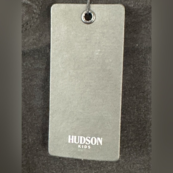 Hudson Kids Washed Black High Rise Straight Jeans Non Wear-Thru Distressing NWT - Picture 12 of 13